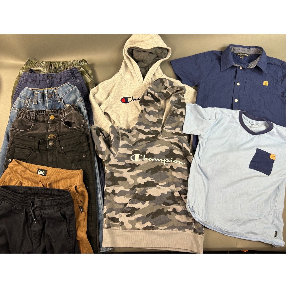 Boys Clothing Lot 11pc Size 6-7 Champion Levis Lee Art Class Hoodies Jeans Pants
